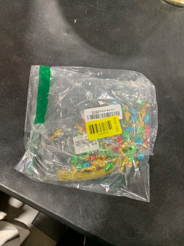 Photo 1 of 100 Pieces Christmas Balls Ornaments Plastic Bulb Beads Shatterproof Hanging Balls Colorful Christmas Tree Pendant Ornaments Holiday Party Decoration