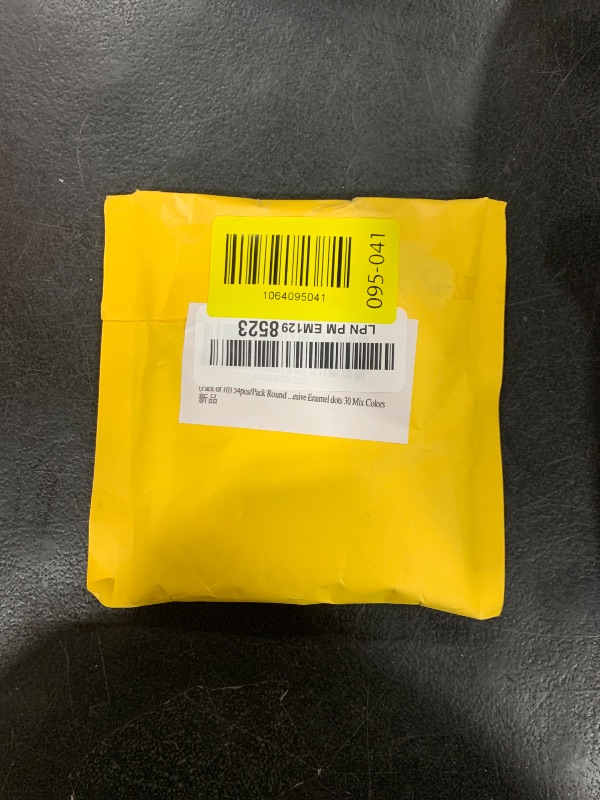 Photo 1 of (Pack of 10) 54pcs/Pack Round Assorted Size self Adhesive Enamel dots 30 Mix Colors