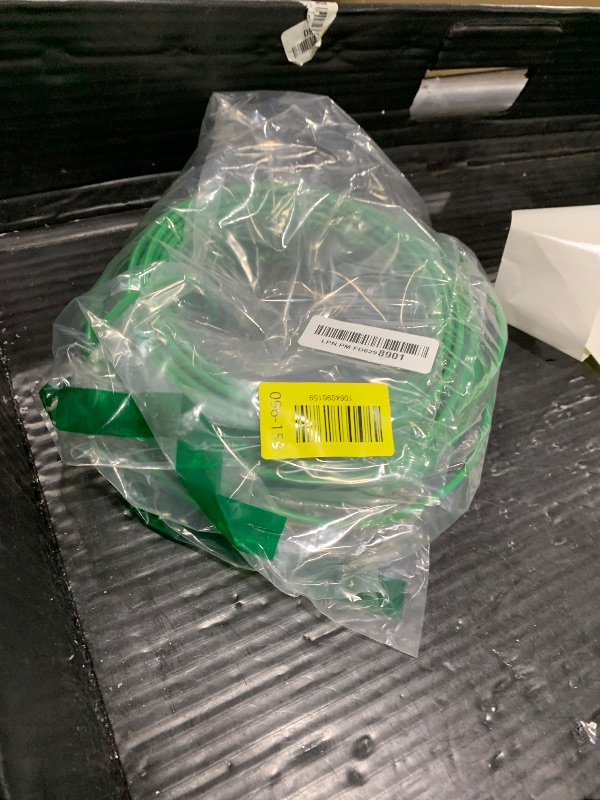 Photo 1 of 10 AWG THHN Wire 100FT – Single Bare Copper Conductor, Green Electrical Building Wire with Nylon Insulation for Panel Wiring, Grounding, Lighting Circuits, Control Systems