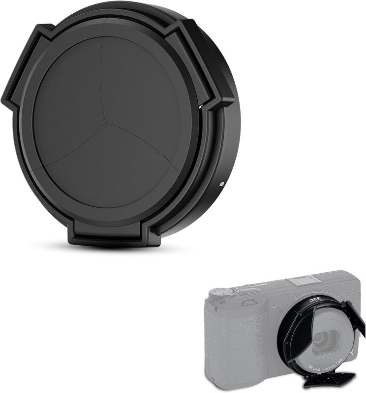 Photo 1 of  JJC Auto Open Close Lens Cap for Ricoh GR IV GRIV GR4 Digital Camera, No Vignetting Anti-dust Lightweight Camera Lens Cover, Accessories for Ricoh GR 4 - ALC-GR4
