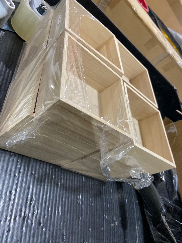 Photo 1 of (12 Pack) 6" x 6" Unfinished Wooden Box Storage Organizer Small Wooden Boxs for Art Crafts Collectibles Home Venue Decor
