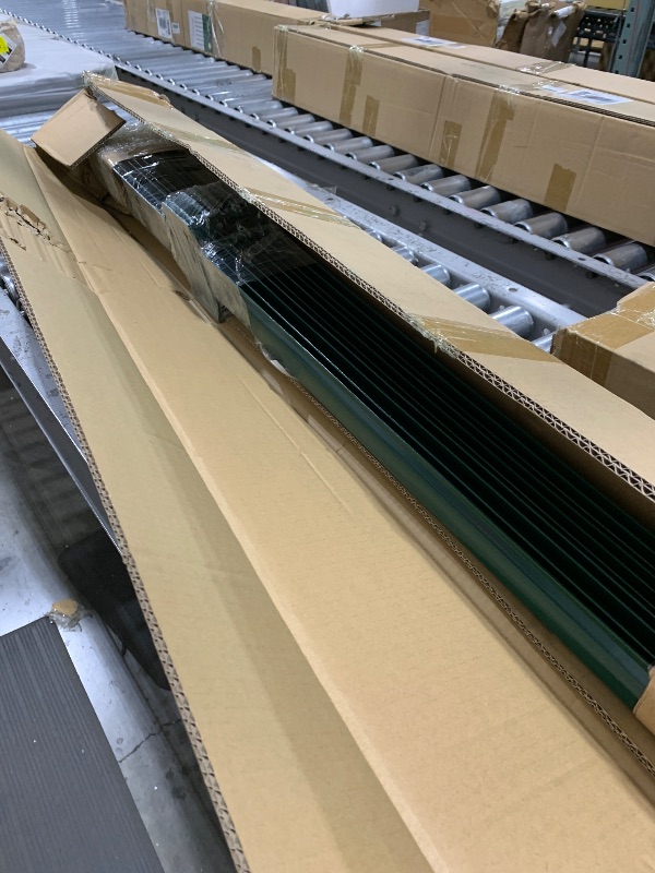 Photo 1 of (4 Sizes: 4-5-6-7 Feet) LADECH 4 Feet Sturdy Duty Metal Fence Post with 20 Zip Ties – Garden U Posts for Fencing (4 Feet - Heavy - Set 10)