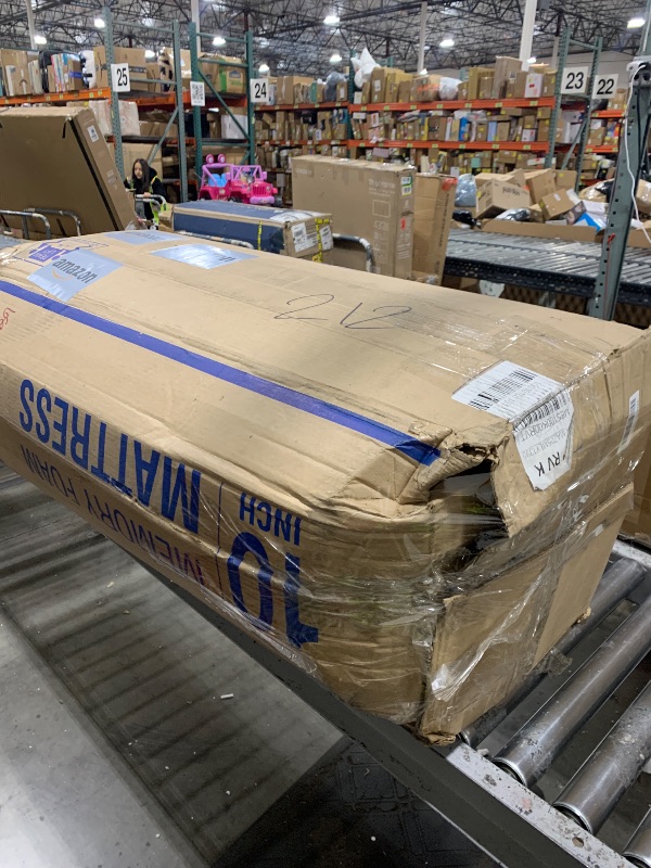 Photo 1 of EGOHOME RV King Memory Foam Mattress 10 Inch, Green Tea Gel for Cooler Sleep, Supportive & Pressure Relief, Bed in a Box, Medium, CertiPUR-US Certified Foam, 80" x 72", White