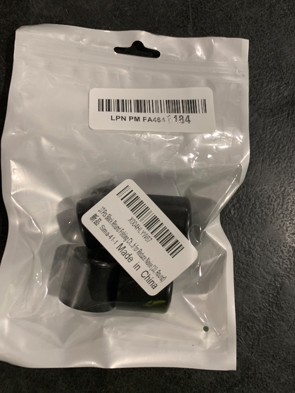Photo 1 of 10 Pcs Black Round Folding Chair Leg Caps, Chair Leg Floor Protectors, Rubber Chair Leg Caps, Chair Leg Tips Caps, Outer Diameter 0.96 Inch, Inner Diameter 0.84 Inch for Reducing Noise(10, Round)