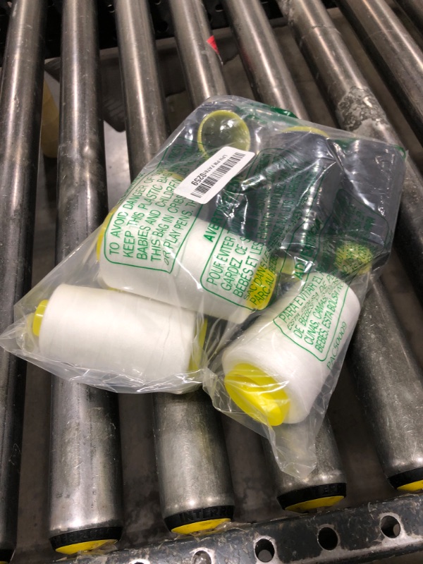 Photo 1 of 3000 Meter Bobbin Thread 70 Weight Black Grey Cream White