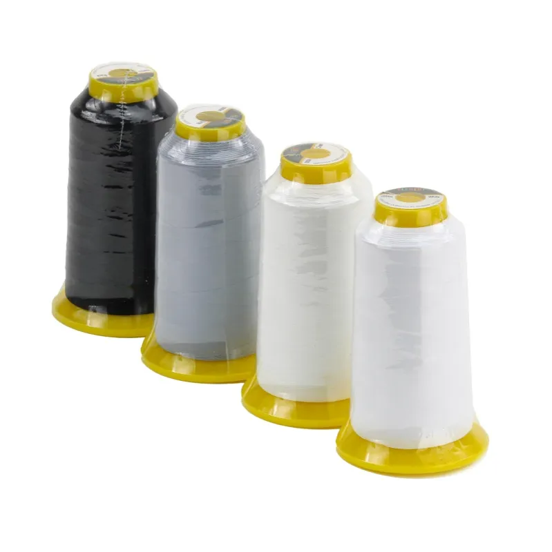 Photo 1 of 3000 Meter Bobbin Thread 70 Weight Black Grey Cream White