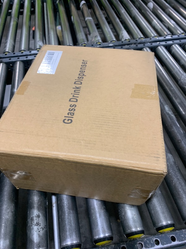 Photo 1 of 1 Gallon Glass Drink Dispensers For Parties 2PACK.Beverage Dispenser,Glass Drink Dispenser With Stand And Stainless Steel Spigot 100% Leakproof.Lemonade Dispenser With Ice Cylinder.Laundry Detergent