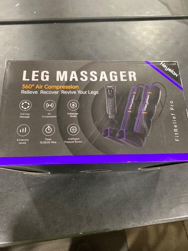 Photo 1 of Heyelax Leg Massager for Circulation and Pain Relief, Recovery Boots for Fast Therapy, Thigh Knee Calf & Foot Massager,Leg Compression Massager as Ideal Gifts for Women Men(Large)