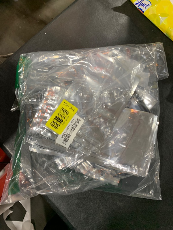 Photo 1 of 200-Pack Reclosable Small Mylar Bags for Food Storage 3.9" x 6.9" Pouch Bags in Bulk Resealable Smell Proof Aluminum Silver Foil Bag with Clear Window Edible Packaging