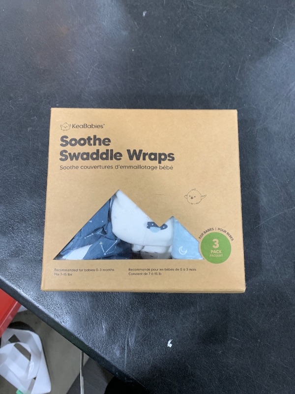Photo 1 of 3-Pack Organic Baby Swaddle Sleep Sacks - Swaddles for Newborns, Infant 0-3 Months, Baby Girls, Boys, Soft & Snug Newborn Sleep Sack, Nursery Swaddling Blankets (Galaxy)