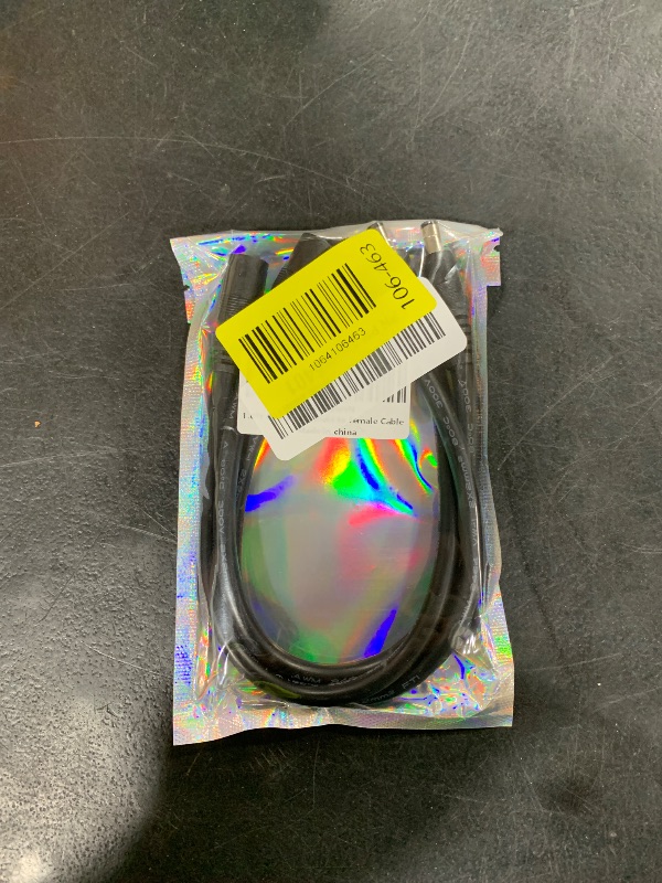 Photo 1 of 3-Pcs 1ft DC 5.5mm x 2.1mm Male to Female Power Extension Cable, 14AWG 12V 24V DC Power Cord for CCTV Camera,Solar Monitor, Solar Panels