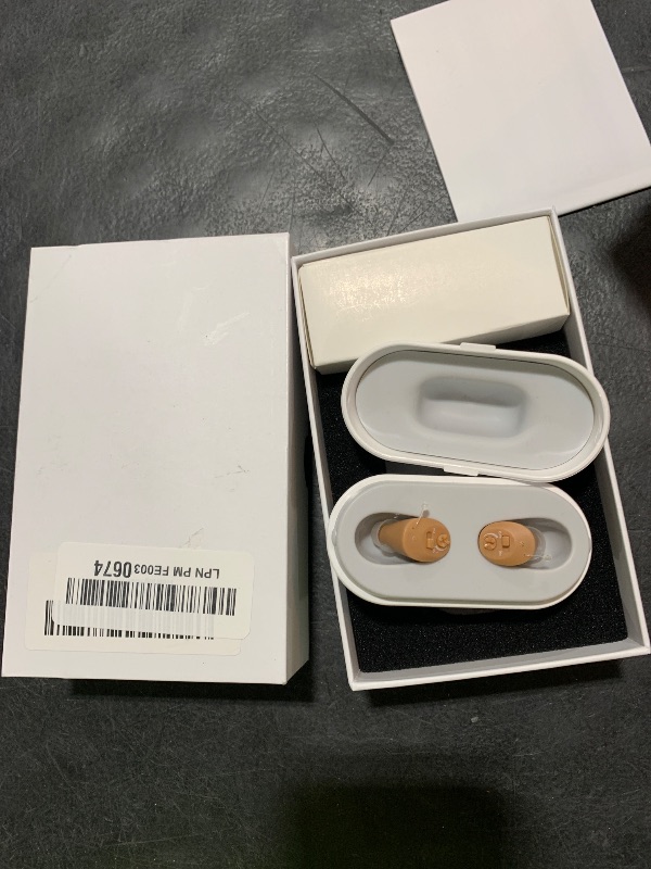 Photo 1 of Hearing Aids for Seniors Rechargeable Not Amplifier, OTC In-the-Ear Hearing Aid, Hearing Aides for Adults Men Women Elderly Hearing Loss, Invisible Hearing Ear Buds Earbuds