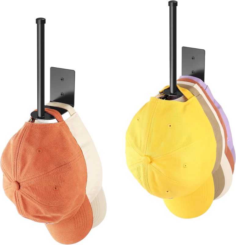Photo 1 of 1 pc Hat Wall Rack Organizer Shaped Wall-Mounted Storage for Baseball Caps and Space-Saving Design Easy Installation for Entryway Closet
