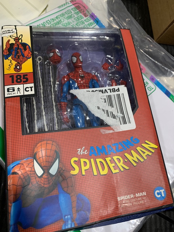 Photo 1 of ????????(MEDICOM TOY) MAFEX No.185 Spider-Man Spider-Man (Classic Costume Ver.) Total Height Approx. 6.1 inches (155 mm), Non-Scale, Pre-Painted Action Figure