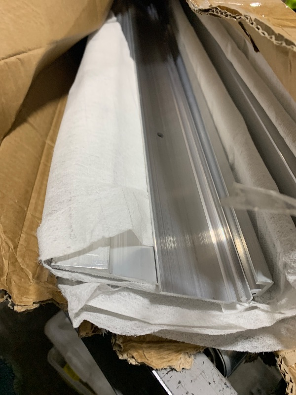 Photo 2 of Door Threshold Ramp 6" Rise Door Ramp Aluminum Entry Ramp or Doorways Rated 800 lbs Load Capacity forWheelchair Scooters Power Chairs Walkers