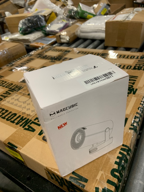 Photo 1 of Magcubic Mini Projector with WiFi 6 and Bluetooth 5.4, Portable Projector 4K Support, 5W Soundbase Speaker, Auto Vertical Keystone 180°Rotatable Smart Proyector for Movie Home Outdoor