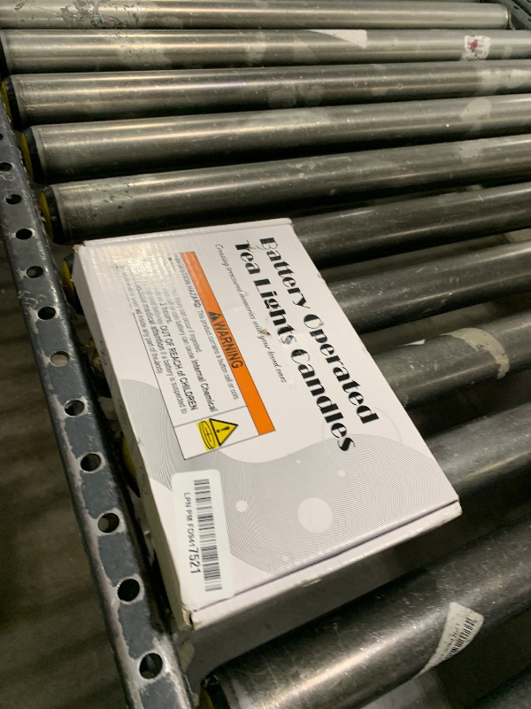 Photo 2 of Merrynights LED Tea Lights, 24-Pack Battery Operated, Long-Lasting 200 Hour Flameless Candles, Flickering for Halloween & Fall, Warm Yellow, 1.5'' D x 1.25'' H