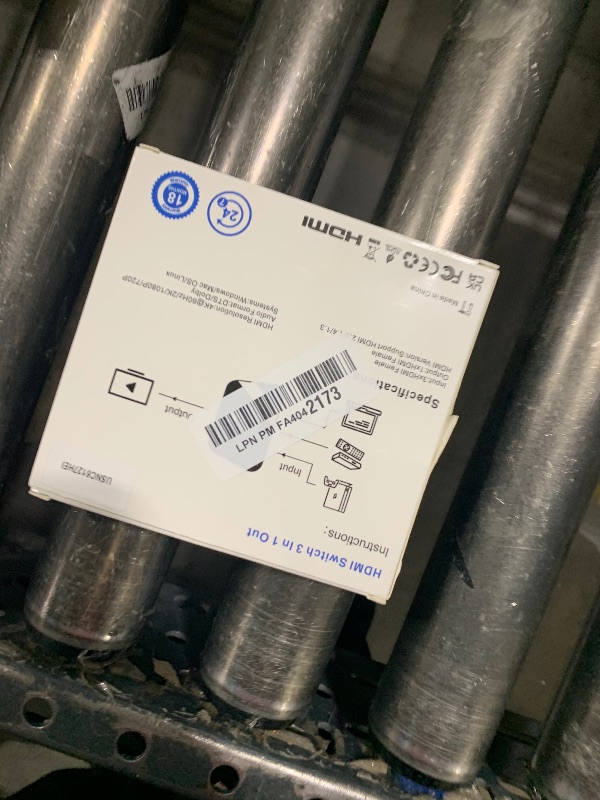 Photo 1 of [Upgrade] HDMI Switch 3 in 1 Out, 4K@60Hz HDMI 2.0 Switch Splitter with 2.6FT Long HDMI Cable, 3-Port HDMI Switcher Selector, Supports 4K 30Hz 3D 1080P HDCP2.2 for PS5 Xbox DVD Player Fire Stick PC