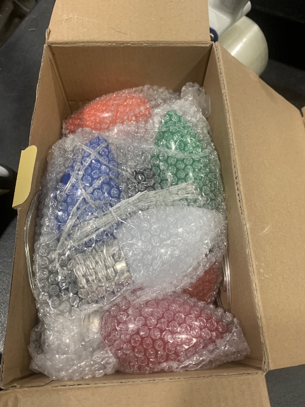 Photo 1 of 10 Pack Large C9 Christmas Decorations Outdoor Waterproof, Solar C9 Christmas Lights Outdoor with 2 Modes, Solar Pathway Lights for Outside Party Yard Lawn Patio Walkway Xmas Decoration (Multicolor)