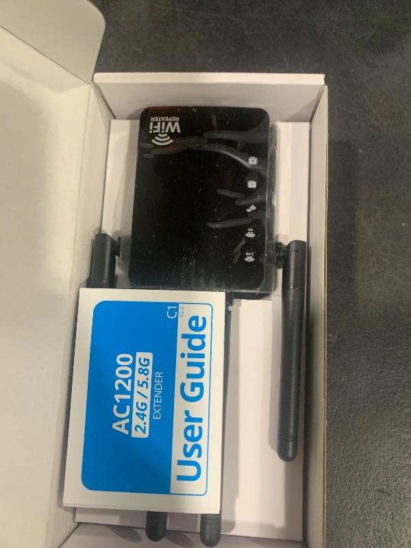 Photo 1 of 12880 Sq.Ft Range WiFi Extender Signal Booster Dual Band 5GHz/2.4GHz, 105-Device Compatibility, Simple Installation, WiFi Extender