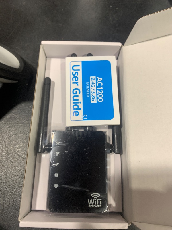 Photo 1 of 12880 Sq.Ft Range WiFi Extender Signal Booster Dual Band 5GHz/2.4GHz, 105-Device Compatibility, Simple Installation, WiFi Extender