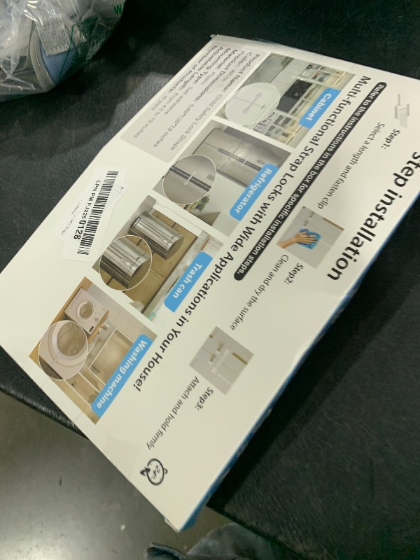 Photo 1 of 10 Pack Cabinet Locks Baby Proofing, Child Proof Cabinet Locks with 3M Adhesive - Easy Installation with Adjustable Straps, Multi-Purpose Child Safety Latches for Drawers Fridge Trash Cans Toilets