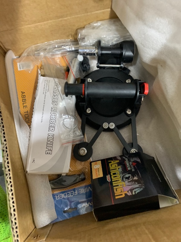 Photo 1 of Krysolad Auto Windshield Glass Removal Tool Kit, Dual-Cutting, Auto Glass Cut Out Tool with Locking Function, with Threader, Coil and Windshield Cutter for Cars and Trucks