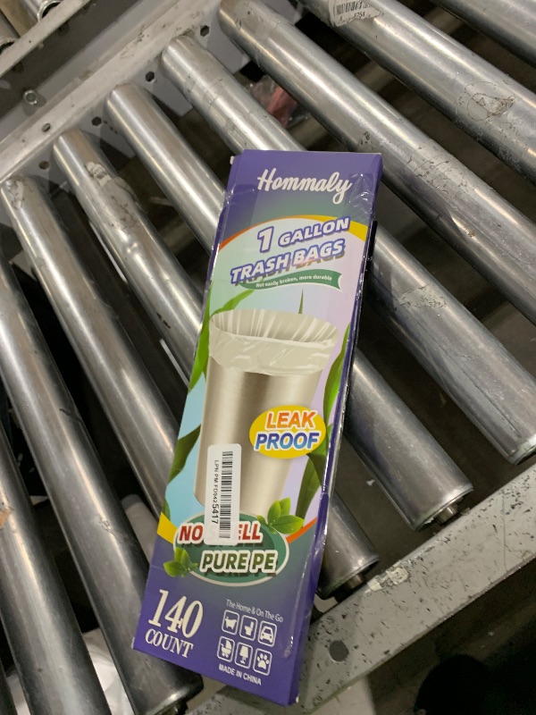 Photo 1 of 1 Gallon 140 pcs (0.8-1 Gal) Small Clear Trash Bags, Strong 0.8 Gallon 1 Gallon 1.2 Gallon Garbage Bags, Bathroom Trash Can Bin Liners,Mini Bags Waste Basket Liner,Fit 3,4.5 Liter, 0.8-1.2 Gal?1C140)