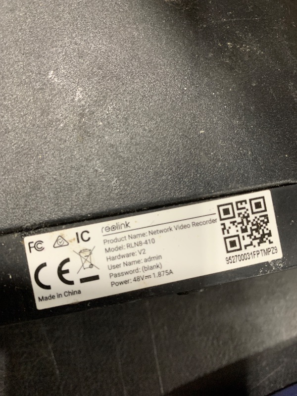 Photo 1 of *USED** REOLINK 8CH Network Video Recorder for Home Security Camera System, Only Work with 16MP/12MP/4K/8MP/5MP/4MP REOLINK PoE IP Camera, 24/7 Recording to Pre-Installed 2TB Hard Drive, RLN8-410