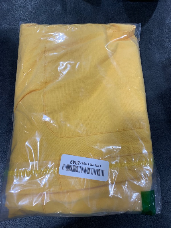 Photo 1 of Flamingals Wide Straight Leg Mid Rise Baggy Pocket Denim Jeans Without Belt Yellow M