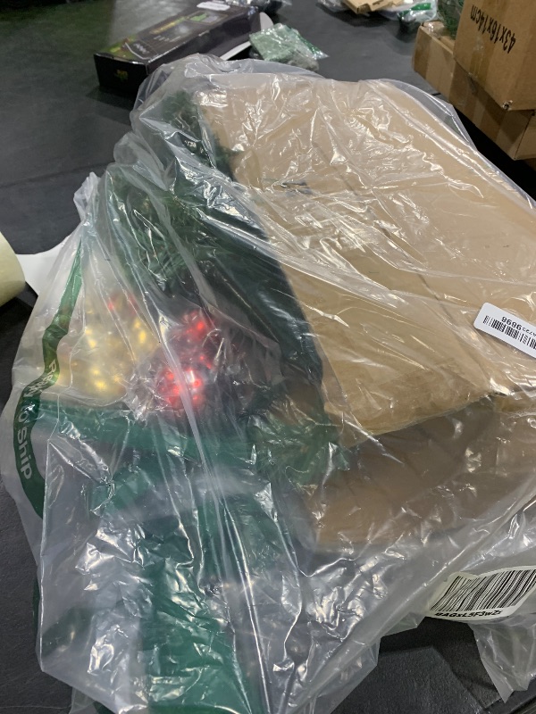 Photo 1 of 3Ft Christmas Tree with Lights, Table Christmas Tree with 50 LED 12 Modes, 3D Star, 15 Hanging Ball Ornaments, Small Prelit Xmas Tree for Tabletop, Home and Office (Green)