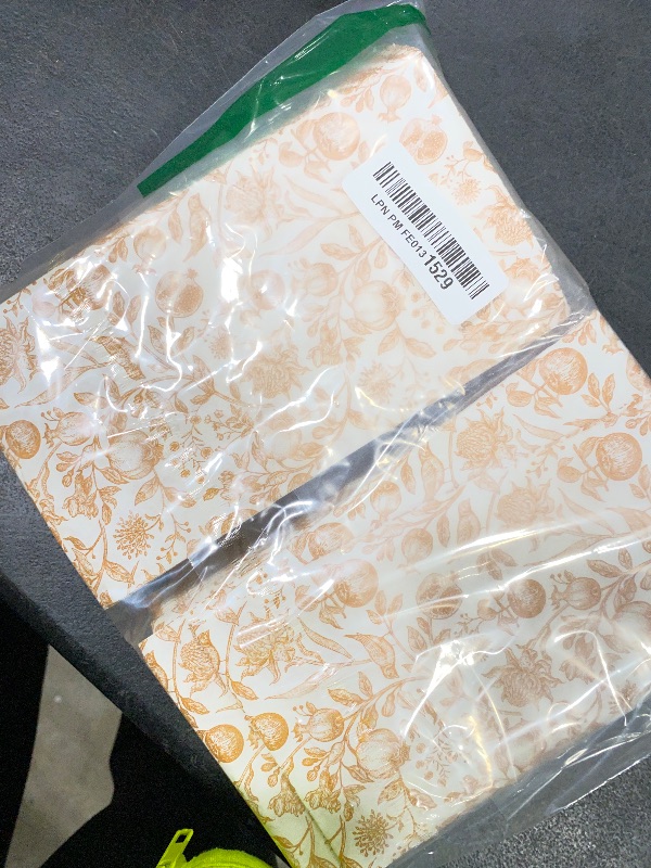 Photo 1 of 100 Floral Guest Napkins Gold Flowers Birds and Fruits Disposable Paper Napkins Vintage Japanese Branches Leaves Bathroom Hand Towels for Wedding Holiday Fall Harvest Party Supplies