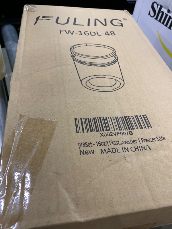 Photo 1 of [48Set - 16oz.] Plastic Deli Food Storage Containers With Plastic Lids, Disposable togo containers for soup, Meal Prep, Slime | BPA Free | Stackable | Leakproof | Microwave | Dishwasher | Freezer Safe