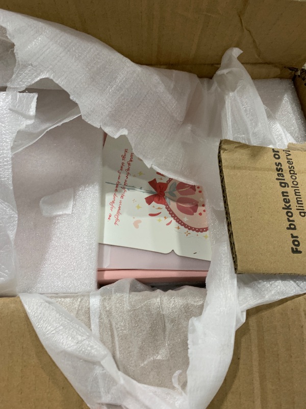 Photo 3 of Glimmloop 360° Rotating Jewelry Box with 7 Drawers, Spacious Vertical Jewelry Organizer with Glass Window, Jewelry Storage Case, Dustproof & Moisture-resistant Design, Pink