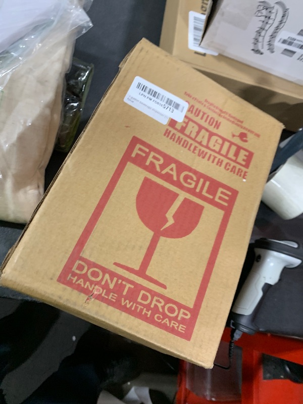 Photo 1 of 1 Gallon Drink Dispenser with Spigot 18/8 Stainless Steel – Airtight & Leakproof Glass Sun Tea Jar with Anti-Rust Lids, Beverage Dispenser for Parties - Laundry Detergent Holder