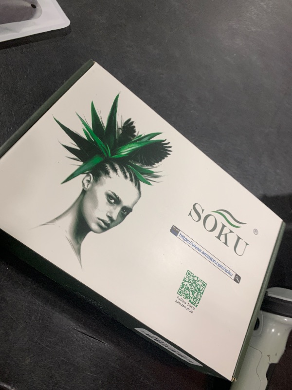 Photo 1 of SOKU 13x6 Lace Frontal Wig Highlighted 32 Inch Body Wave Pre Plucked Babyhair Transparent HD Lace Heat Friendly Highlights Brown Bouncy Synthetic Hair