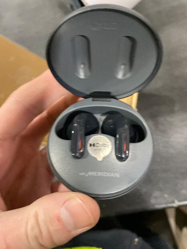 View 3 of LG Tone T90 - Wireless Earbuds with Dolby Atmos Spatial Audio for iPhone and Android, Adapative Active Noise Cancelling Earbuds, Multi-Point, Wireless Charging, Black