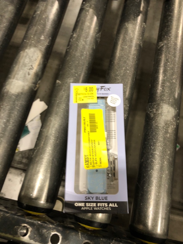 Photo 1 of MobyFox - Silicone Watch Band for Apple Watch, Sweat & UV-Resistant, Stainless Steel Buckle, Compatible with All Series - Blue