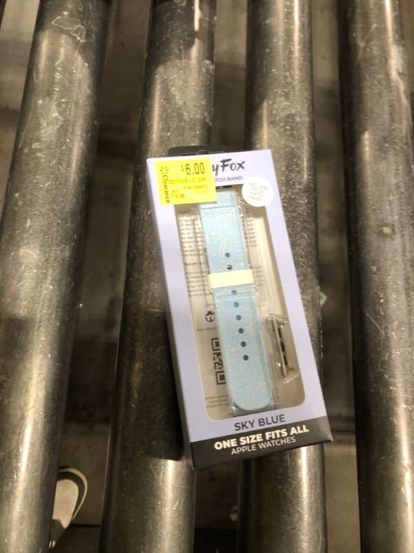 Photo 1 of MobyFox - Silicone Watch Band for Apple Watch, Sweat & UV-Resistant, Stainless Steel Buckle, Compatible with All Series - Blue