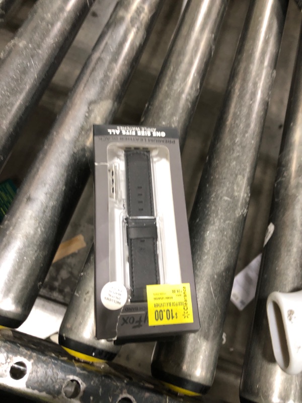 Photo 1 of MobyFox - Classic Leather Band for Apple Watch – Genuine Leather, Stainless Steel Buckle, Fits All Series & SE - Black