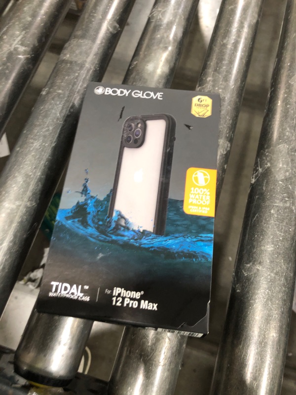 Photo 1 of Body Glove Tidal Waterproof Phone Case for iPhone 12 Pro Max - Black/Clear