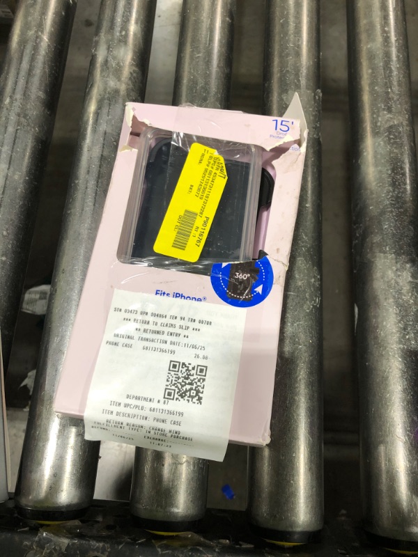 Photo 1 of Onn. Rugged Phone Case with Holster for iPhone 12 / iPhone 12 Pro - Clear