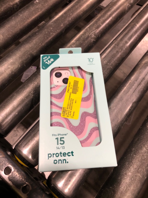 Photo 1 of Onn iPhone 15/14/13 Glitter Swirl Case