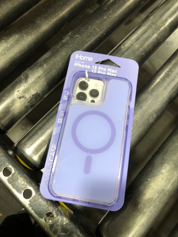 Photo 1 of IHome Magnetic Velo Phone Case for iPhone 13 Pro Max/ 12 Pro Max- Pastel Purple