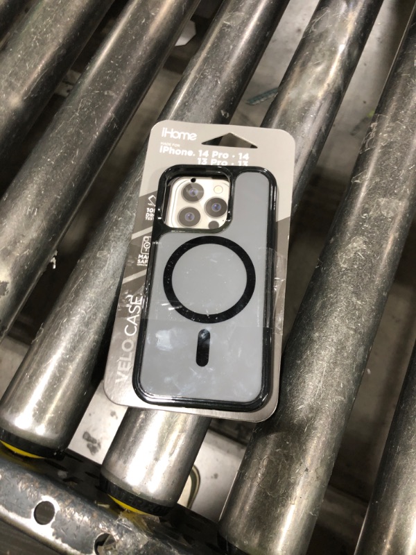 Photo 1 of IHome Magnetic Velo Phone Case for iPhone 14 Pro/ 14/ 13 Pro/ 13- Black