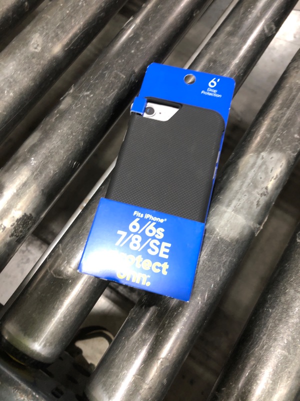 Photo 1 of Onn. Dual-Layer Phone Case for iPhone 6 6s 7 8 SE 2020 SE 2022 - Black