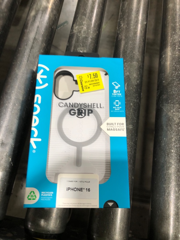 Photo 1 of CandyShell Grip MagSafe Apple iPhone 16 Case - White/Black