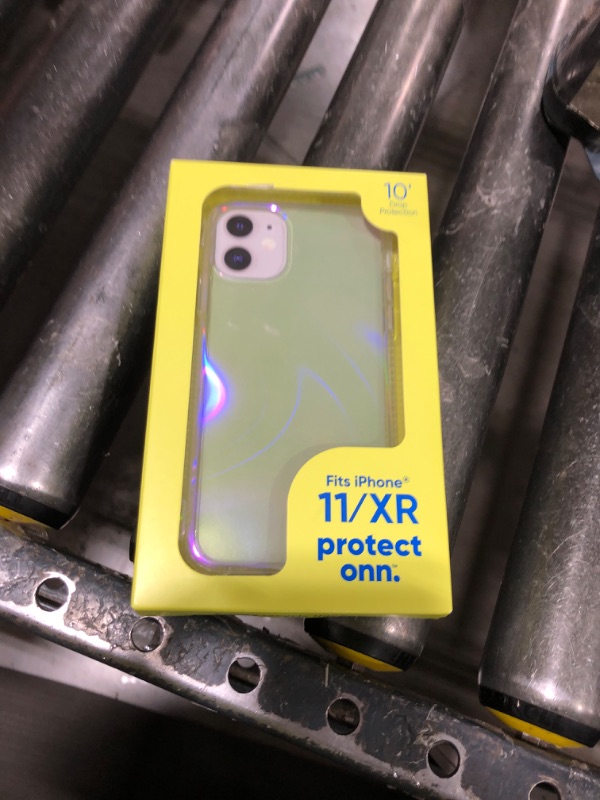 Photo 1 of Onn. Phone Case for iPhone 11 / iPhone XR - Iridescent Illusion