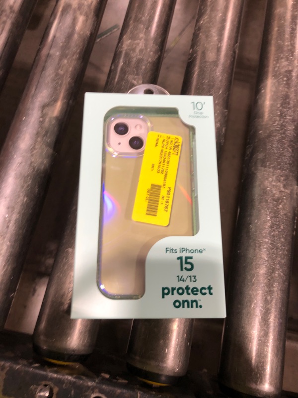 Photo 1 of Onn. Phone Case for iPhone 15 / iPhone 14 / iPhone 13 - Iridescent Illusion