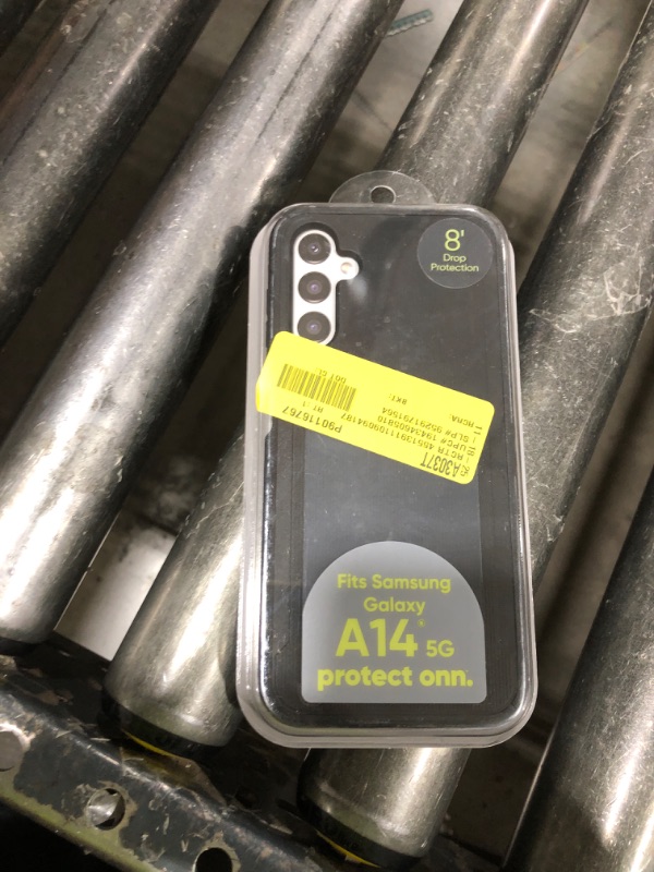 Photo 1 of Onn. Slim Rugged Phone Case for Samsung Galaxy A14 5G - Black/Gray